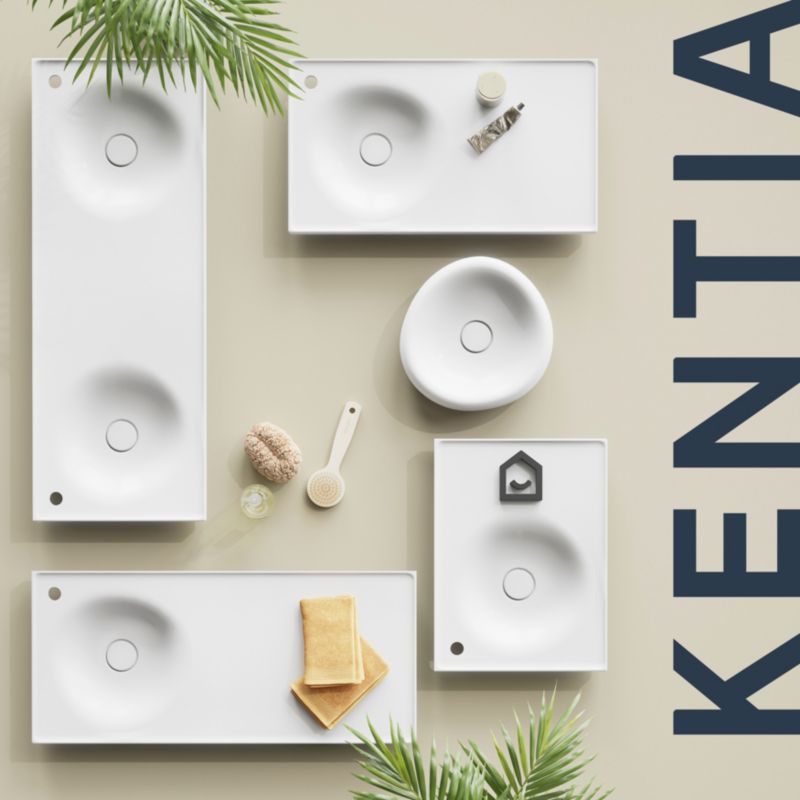 GoodHome Kentia møbelvask 80 cm hvid