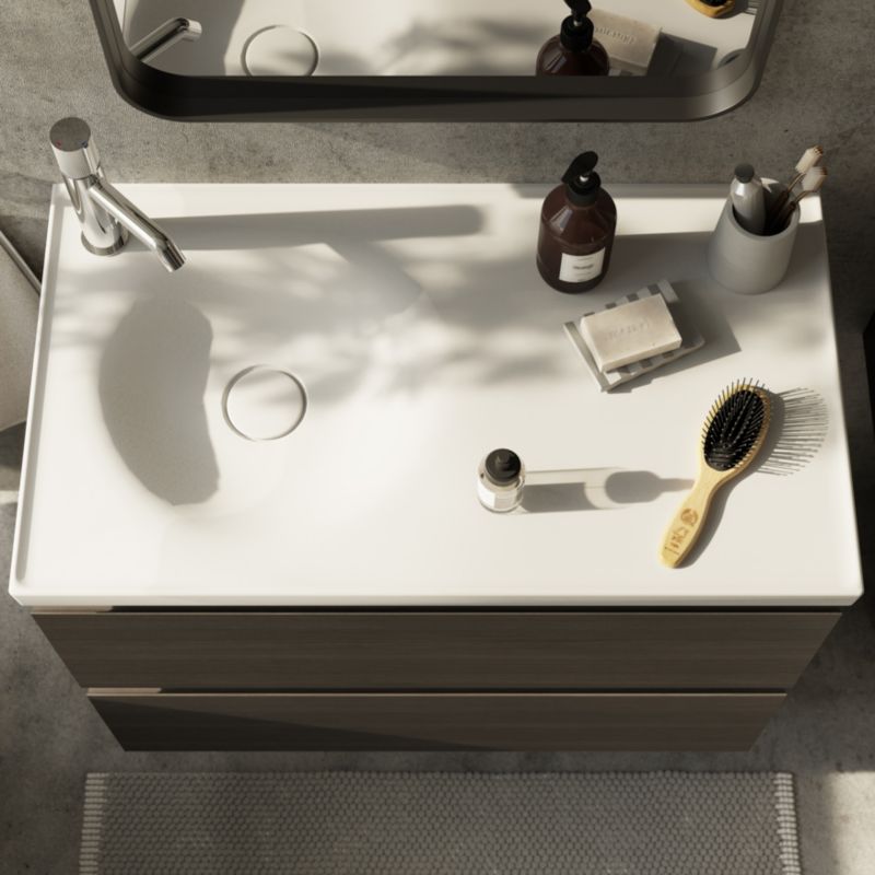 GoodHome Kentia møbelvask 80 cm hvid