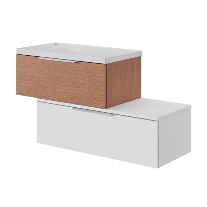 GoodHome Kentia møbelvask 80 cm hvid
