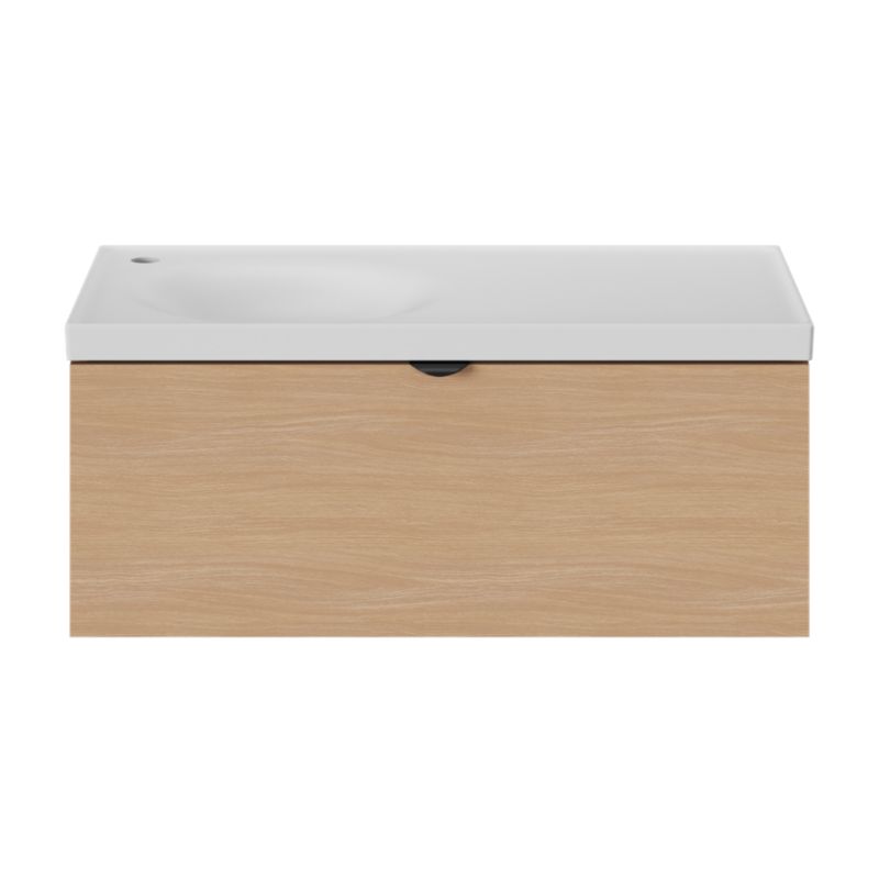 GoodHome Kentia møbelvask 80 cm hvid