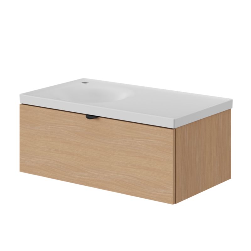 GoodHome Kentia møbelvask 80 cm hvid