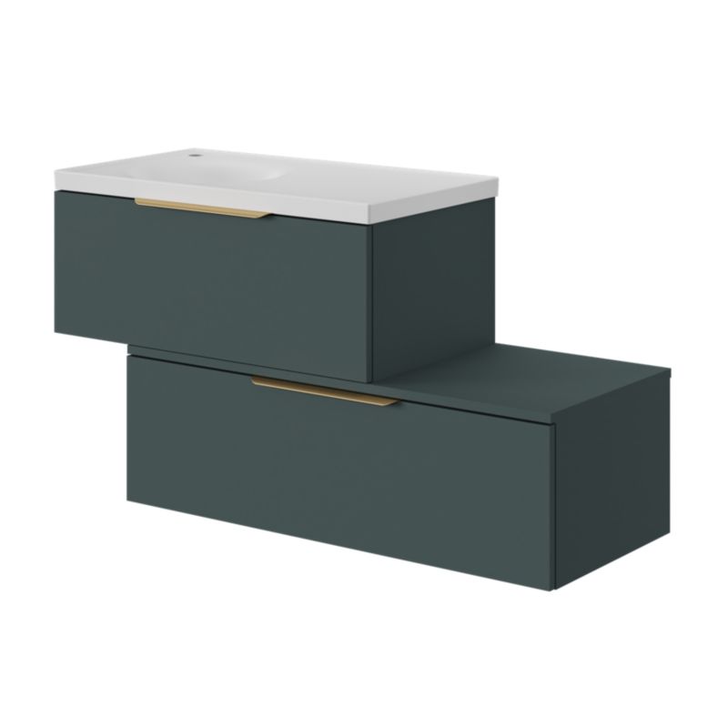 GoodHome Kentia møbelvask 80 cm hvid