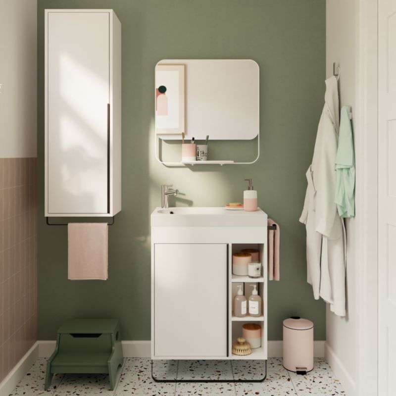 GoodHome Maza møbelvask 60 cm hvid