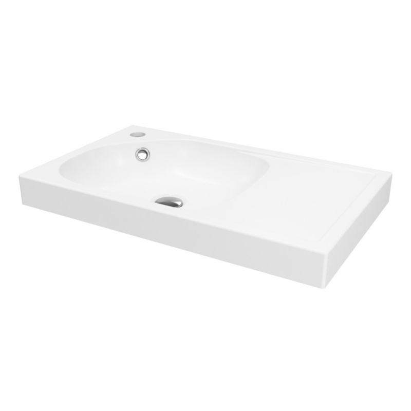 Umywalka Meblowa Maza 60 cm Hvid Konglomerat