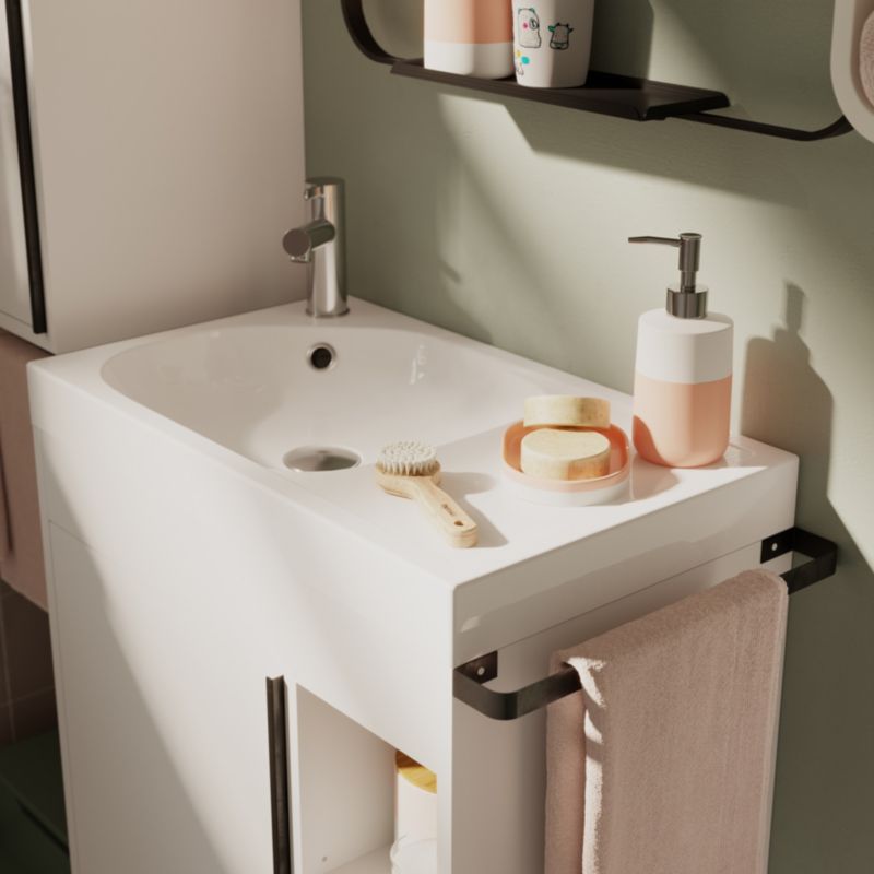 GoodHome Maza møbelvask 60 cm hvid