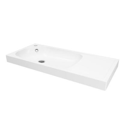 Umywalka Meblowa Maza 80 cm Hvid Konglomerat