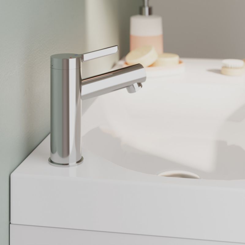 GoodHome Maza møbelvask 80 cm hvid