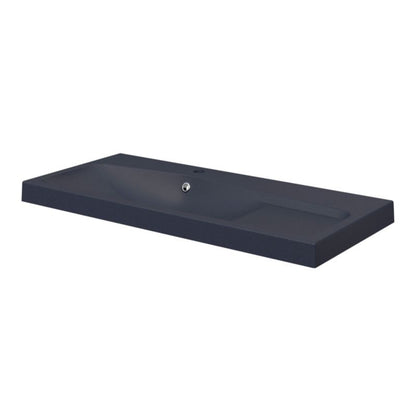 GoodHome Mila møbelvask 100 cm mat sort metal