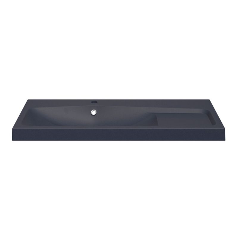 GoodHome Mila møbelvask 100 cm mat sort metal