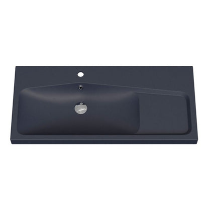 GoodHome Mila møbelvask 100 cm mat sort metal