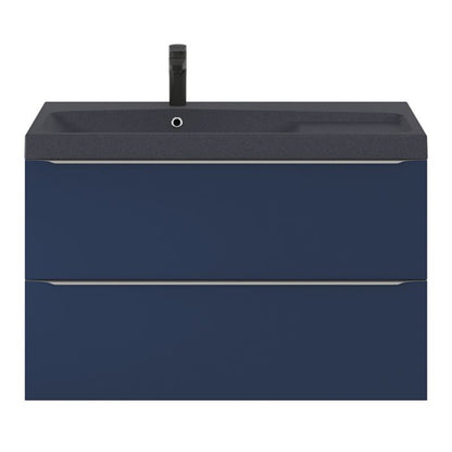 GoodHome Mila møbelvask 100 cm mat sort metal