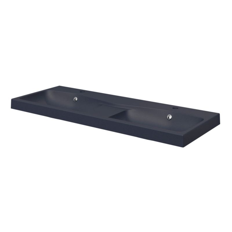 Møbelvask Mila 120 cm Sort Metallisk