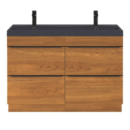 Møbelvask Mila 120 cm Sort Metallisk