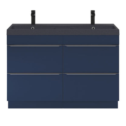 GoodHome Mila møbelvask 120 cm sort metalik