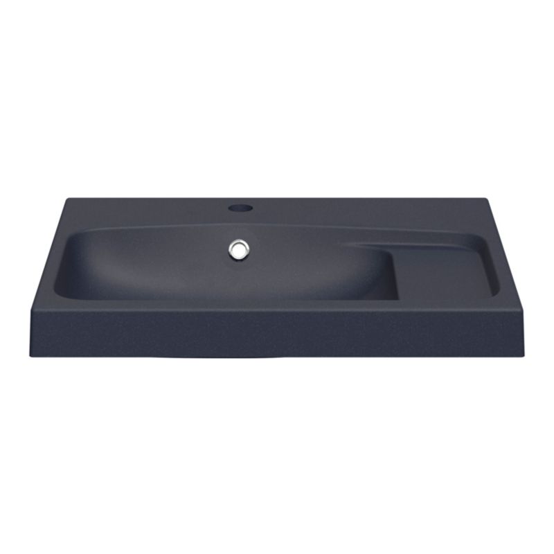 GoodHome Mila møbelvask 60 cm sort metalik