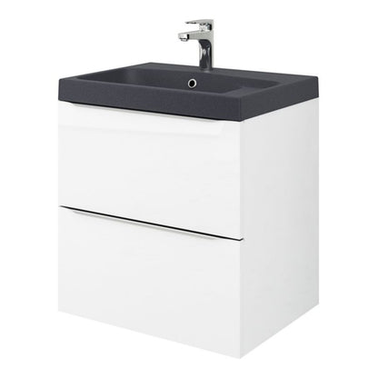 GoodHome Mila møbelvask 60 cm sort metalik