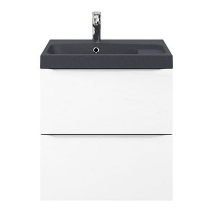 GoodHome Mila møbelvask 60 cm sort metalik