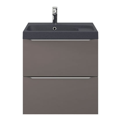 GoodHome Mila møbelvask 60 cm i sort metalik
