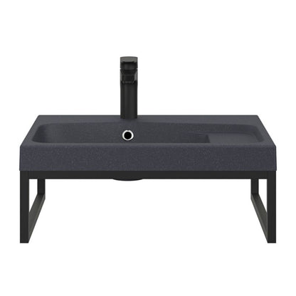 GoodHome Mila møbelvask 60 cm sort metalik