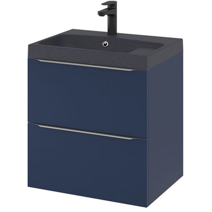 GoodHome Mila møbelvask 60 cm sort metalik