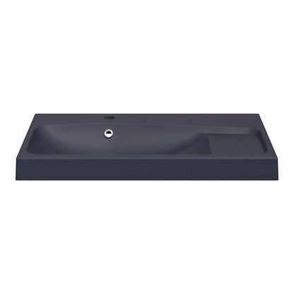 GoodHome Mila møbelvask 80 cm mat-sort metalik