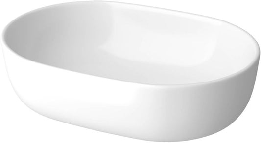 Cersanit Moduo 50 cm oval bordmonteret vask i hvid keramik
