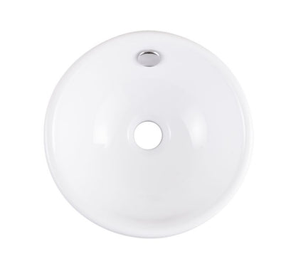GoodHome Blanca keramisk vask til bordmontage, Ø 31 cm, hvid