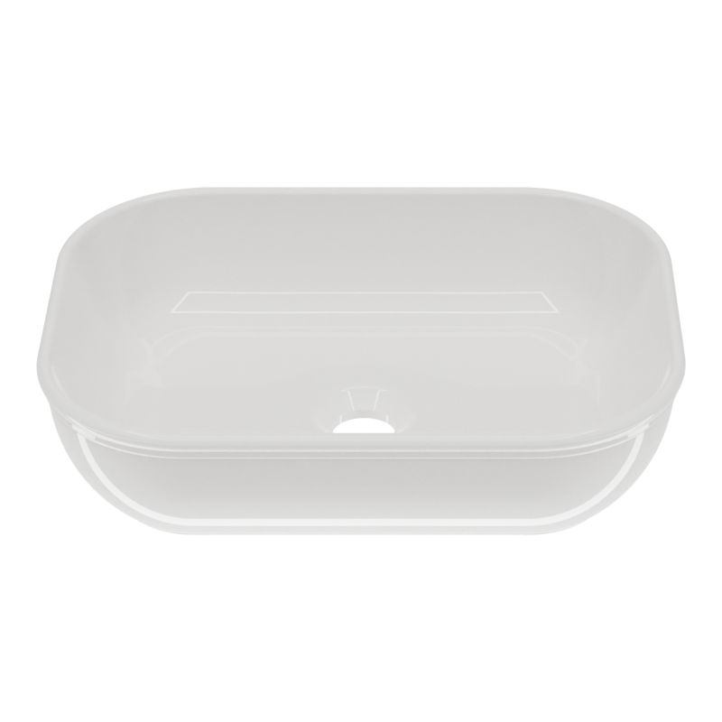 Keramisk Bordhåndvask Rektangulær 45x35 cm Hvid