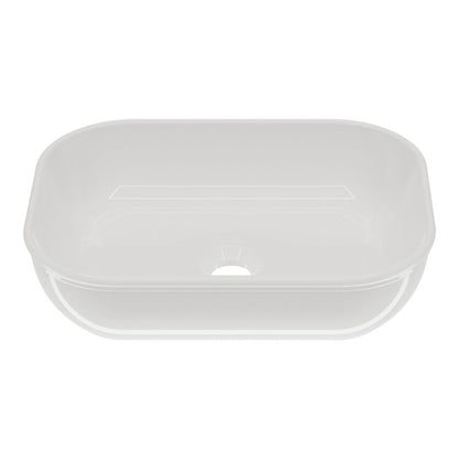 Keramisk Bordhåndvask Rektangulær 45x35 cm Hvid