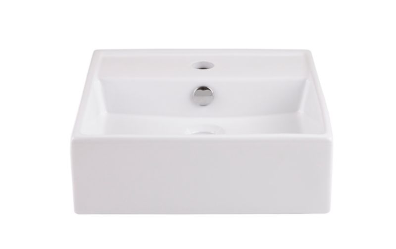 GoodHome Hendra keramisk vask til bordmontage 38 x 38 cm hvid