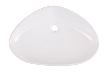 Godt valg til moderne badeværelser: GoodHome Kotra keramisk vask til bordmontage 58 x 38 cm i hvid
