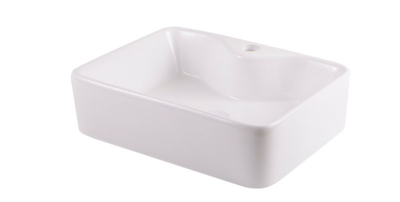 GoodHome Morfa keramisk vask til bordmontage 48,5 x 37,5 cm hvid
