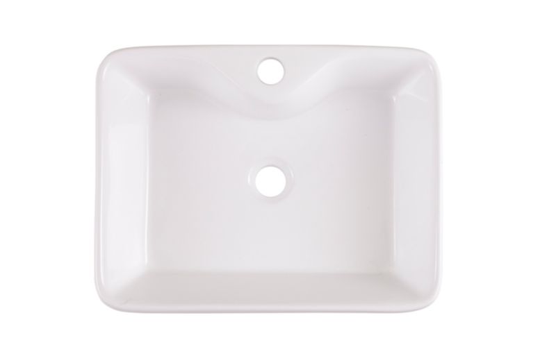 GoodHome Morfa keramisk vask til bordmontage 48,5 x 37,5 cm hvid
