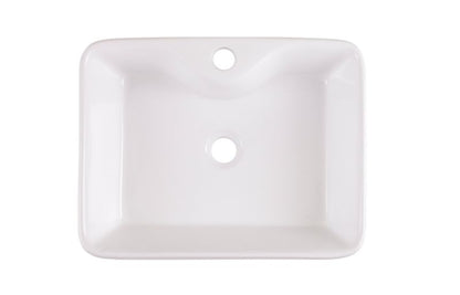 GoodHome Morfa keramisk vask til bordmontage 48,5 x 37,5 cm hvid