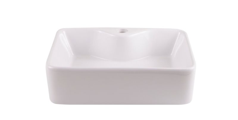 GoodHome Morfa keramisk vask til bordmontage 48,5 x 37,5 cm hvid