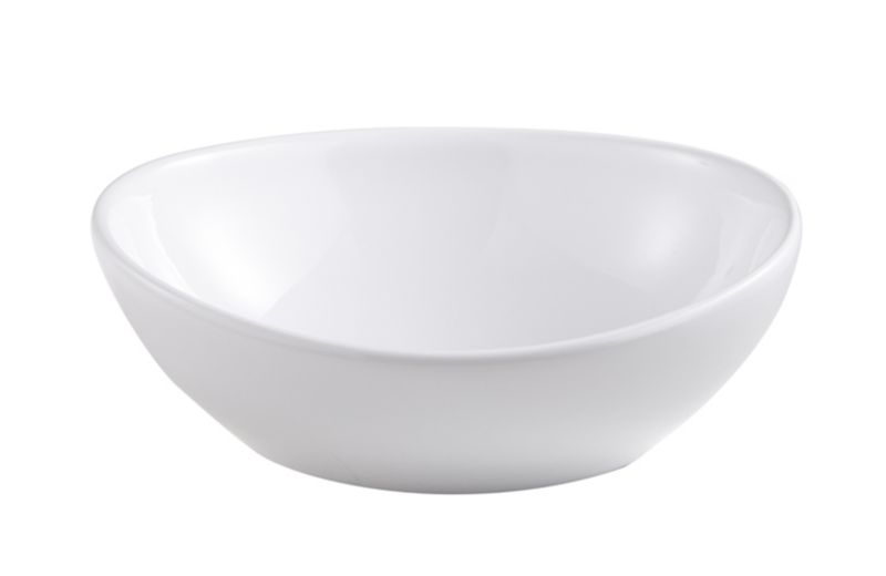 Keramisk Bordhåndvask Oval 40,5x33,7 cm Hvid Højglans