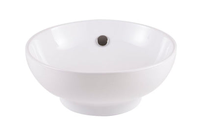 GoodHome Nura keramisk vask til bordmontage, Ø 40 cm, hvid