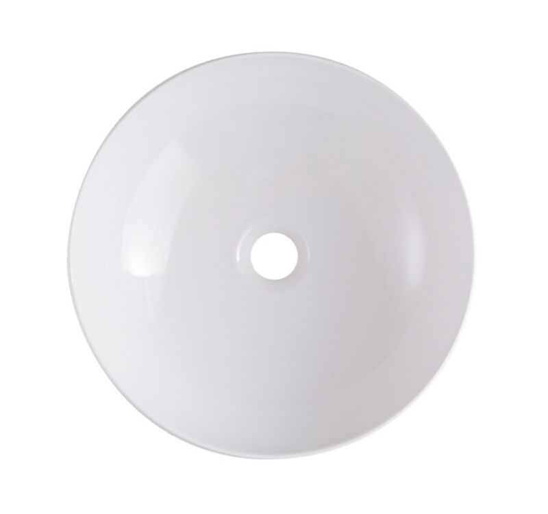Ceramisk bordmonteret vask GoodHome Ondava 38,5 cm hvid