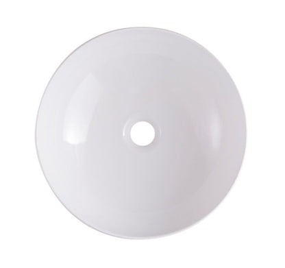 Ceramisk bordmonteret vask GoodHome Ondava 38,5 cm hvid