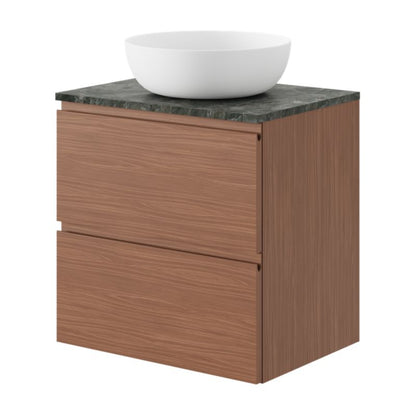Ceramisk bordmonteret vask GoodHome Ondava 38,5 cm hvid