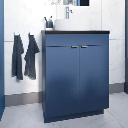 GoodHome Samal keramisk vask til bordmontage, Ø 40 cm, hvid