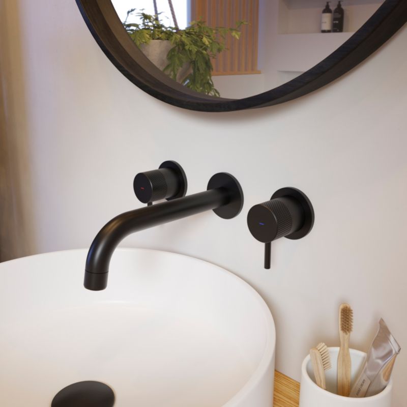 GoodHome Samal keramisk vask til bordmontage, Ø 40 cm, hvid
