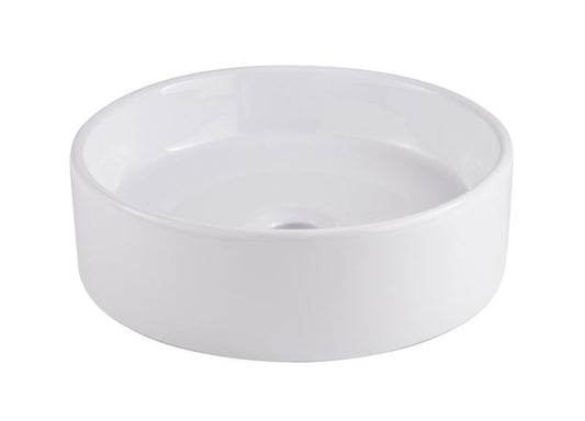 GoodHome Scalea keramisk vask til bordmontering, Ø 35 cm, hvid