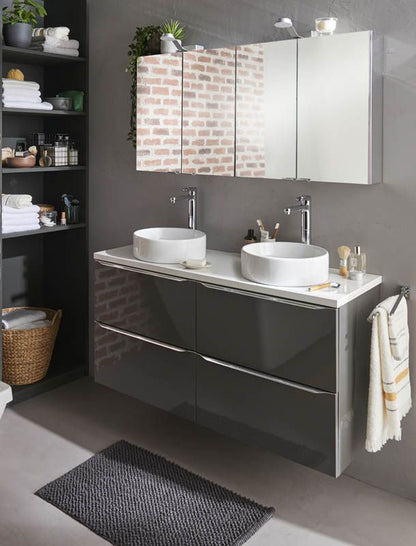 GoodHome Scalea keramisk vask til bordmontage, Ø 35 cm, hvid