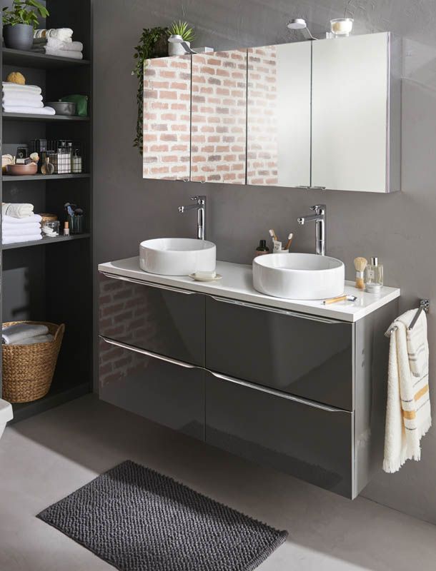 GoodHome Scalea keramisk vask til bordmontering, Ø 35 cm, hvid