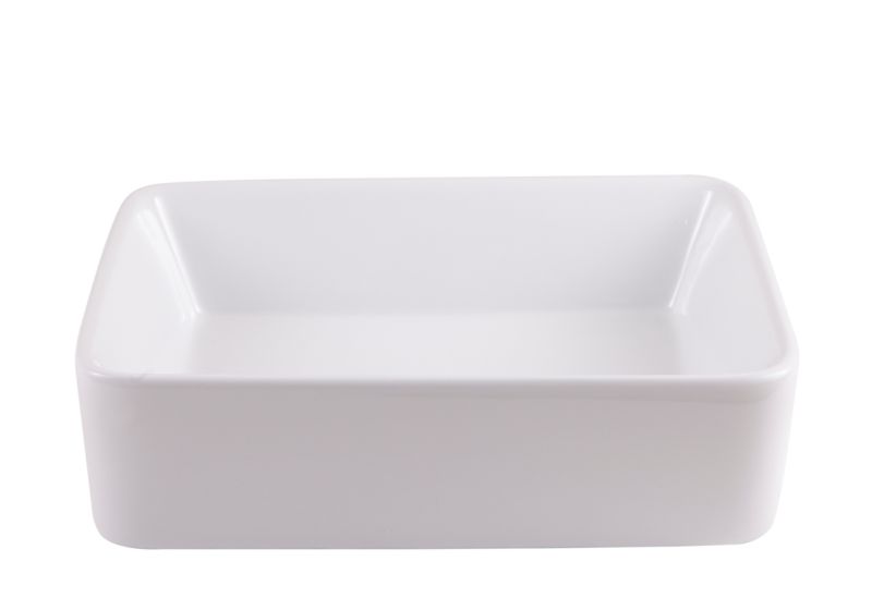 GoodHome Surma keramisk vask til bordmontage 48 x 38 cm hvid