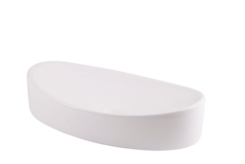 GoodHome Torsa keramisk vask til bordmontage 65 x 34 cm hvid