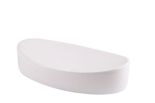 Godt valg for moderne badeværelser: GoodHome Torsa keramisk vask til bordmontage 65 x 34 cm i hvid