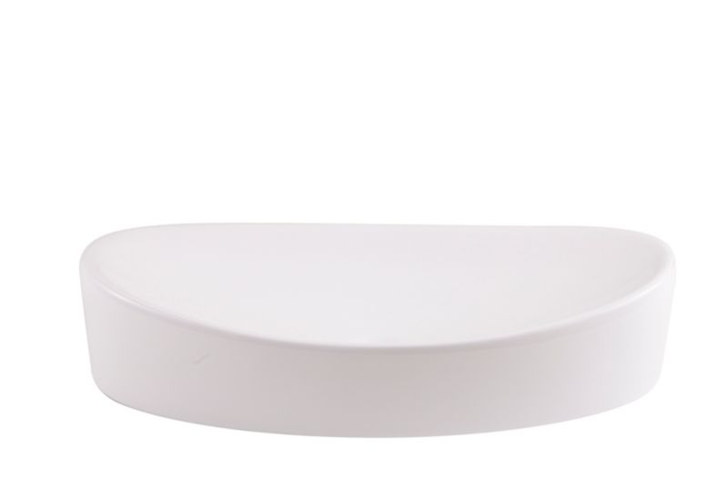 Keramisk Bordhåndvask Oval 65x34 cm Hvid