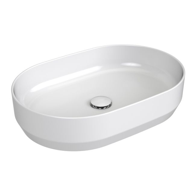 Ravak Emoti keramisk vask til bordmontage 55 x 37 cm hvid